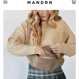 Mandrn ATLAS taupe bag nearly new